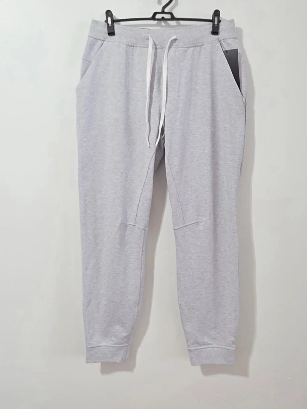 Lululemon City Sweat Jogger - Heathered Ultra-Light Grey / Sea Salt - Size L